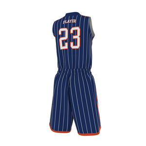 Nouvelle Collection : Ensemble de Maillot de Basketball Urbain Personnalisable pour Homme – Séchage Rapide, Bleu – Collection 2025 - Product Image 4