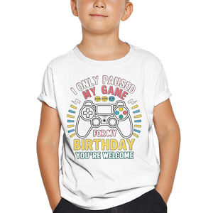 Camiseta con estampado de algodón orgánico Premium, Camiseta básica informal de verano ecológica para niños, color personalizado, fabricante OEM, ropa al por mayor - Product Image 2