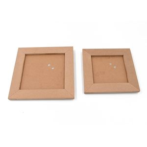 Fournisseur en gros de cadres photo carrés en bois cadres photo de table vierges en MDF pour la peinture de panneaux de bois - Product Image 1