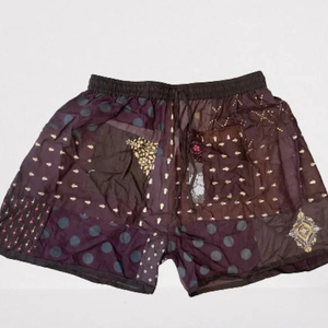 กางเกงฮาเร็มเย็บปะต่อกันสำหรับผู้หญิงและผู้ชายกางเกงขาสั้นเอวยางยืดเสื้อผ้าเทศกาล-ขายส่ง - Product Image 1