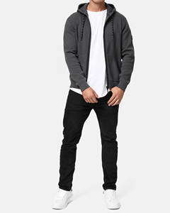 เสื้อฮู้ดดี้ผู้ชายทรงโอเวอร์ไซส์ ผ้าฟลีซคอตตอน 80/20 คุณภาพสูง ปักลาย พร้อมสกรีนโลโก้ตามสั่ง ทรงหลวม - Product Image 1