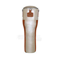 Sac de frappe en cuir robuste avec sangles de suspension solides, rempli de sable, pour l'entraînement de boxe, MMA, fitness, entraînement à domicile, utilisation en salle de sport