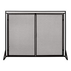New Decorative Iron Wire <b>Fire</b> <b>Guard</b> Fireplace Accessories Black Finished <b>Fire</b> Screen Single Panel Solid Fireplace Screen - Product Image 4
