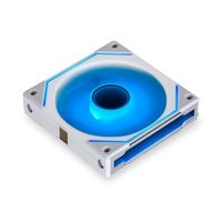 Pack de 3 ventilateurs Speedy DC 120 ARGB PWM avec dissipateur thermique en aluminium et contrôleur - 120 mm blanc pour PC