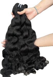 Trame Genius, vague naturelle, grand stock de cheveux vierges de qualité supérieure, cheveux vierges 100%, cheveux bruts vietnamiens, vente en gros - Product Image 2