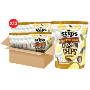 Prix bas qualité d'exportation en gros puces de Stip puces de manioc aux oeufs salés Original 200g Bundle 12's - Product Image 1