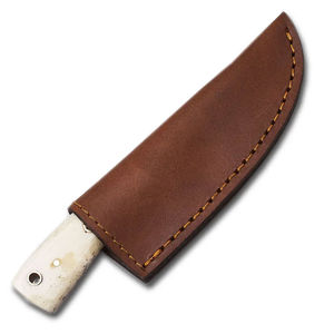 Cuchillo de Caza de Acero Inoxidable de Alta Calidad con Mango de Hueso Blanco, Borde Dentado, Punta Clip, Garantía de 3 Años - Personalizable OEM - Product Image 5
