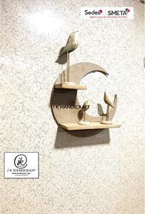 Direct Factory's Customizable Home Use Multi-Functional Wall-Mounted <b>Shelf</b> Modern Half-Moon Shape Floating Living Room Furniture - Product Image 3