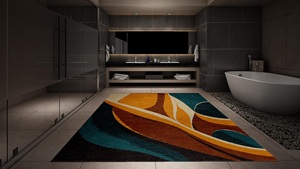 Accent Persian Style Abstract Pattern Hand-Knotted Wool <b>Rug</b> for Home Living Room Door <b>Outdoor</b> Bedroom-Area <b>Rugs</b> Sets - Product Image 4