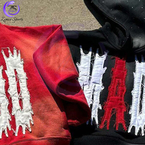 เสื้อมีฮู้ดแบบสวมหัวของผู้ชายเสื้อฮู้ดแบบสวมหัวผ้าซักกรดใส่สบาย - Product Image 6