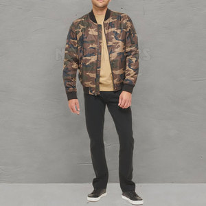 Chaqueta Bomber para Hombre con Estampado de Camuflaje a Bajo Precio, Estilo y Logotipo Personalizados en Chaqueta Bomber para Adulto - Product Image 6