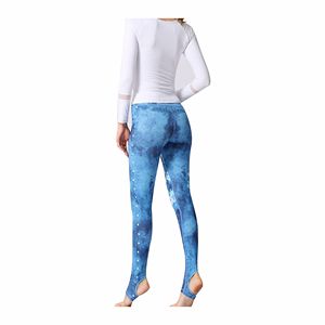 Nestrue Sports Women Yoga Leggings High Waist Full Length Seamless Tummy Control Breathable Four-Way Stretch Print Design - Product Image 3