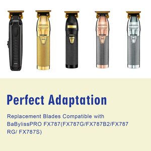 Cuchilla de Repuesto Profesional de Aleación de Titanio para Recortadora, DLC 2.0, Juego de Cuchillas Ajustables para Recortadora de Cabello (4 Piezas) - Product Image 3