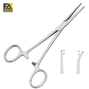 CRILE PINCE À TISSUS HÉMOSTATIQUE (Dent De Rat 1x2 Dents) Kocher Droit - Product Image 2