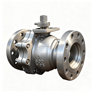 Api Ansi Hoge Kwaliteit Industriële Handmatige Roestvrijstalen Flens Drijvende Kogelklep Voor Olie Gas Chemische Industrie - Product Image 2