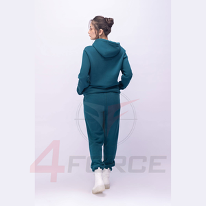 Ensemble survêtement femme personnalisé, pantalon de survêtement et sweat-shirt, ensemble 2 pièces, coupe ample, mode, hiver, coton épais, survêtement en molleton français - Product Image 4