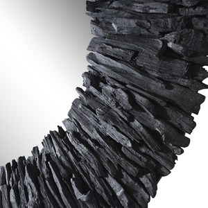 Nouveau gros cadre en bois miroir mural rond pour hôtel appartement maison salon chambre couloir décoration murale dressing miroir - Product Image 2