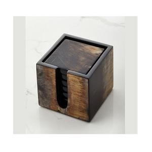 Meilleure vente sous-verre support marbre sous-verres décoratifs maison sous-verre de forme personnalisée avec métal Rode support de stockage de stockage - Product Image 3