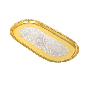 ชุดชามชุบทองเงินชามผลไม้แห้งพร้อมถาดและช้อนในราคาขายส่ง - Product Image 2