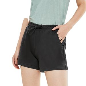 2025 Logo personnalisé taille haute femmes Shorts de gymnastique nouvelle mode été entraînement échauffement décontracté lâche coton lavé dentelle Shorts chauds - Product Image 1