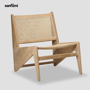 Sillón sin brazos de ratán de alta calidad con muebles de exterior de madera maciza para Parque de jardín directo de fábrica hecho a mano en Indonesia - Product Image 2