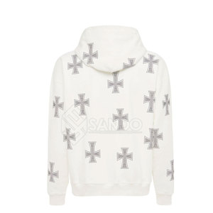 Trajes Deportivos con Pedrería y Logotipo Personalizado para Hombre, Talla Grande, para Uso en Exteriores en Invierno, Último Estilo, 100% Algodón, con Capucha, Ligeros y Transpirables - Product Image 4