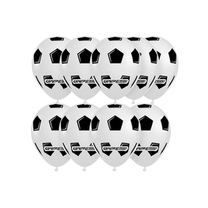 Ballons de football Party Love, 12 pièces par sac, pour décorations de fêtes sur le thème du football - Product Image 2