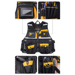Gilet d'outil de travail personnalisé, respirant, imperméable, à séchage rapide, pour électriciens plombiers, construction, sécurité, usage extérieur - Product Image 3