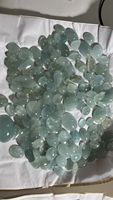 Aigue-marine naturelle cabochon, formes variées (coussin, marquise, ovale, poire), pierres précieuses certifiées par un tiers pour la fabrication de bijoux, Afrique 1000