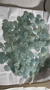 Cabujón de Aguamarina natural con forma de mezcla de piedras preciosas con cojín Marquesa corte de pera ovalada - Product Image 2