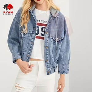 ผู้ผลิตเสื้อแจ็คเก็ตยีนส์ผู้หญิง รับผลิตแบบ OEM ODM เสื้อแจ็คเก็ตยีนส์แฟชั่นลำลองสำหรับผู้หญิง ขายส่ง - Product Image 1