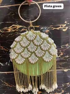 Embrayage fait à la main de luxe à la mode Premium brodé soirée sac à main perle décoration exclusive pour les mariages célébrations haut de gamme - Product Image 3