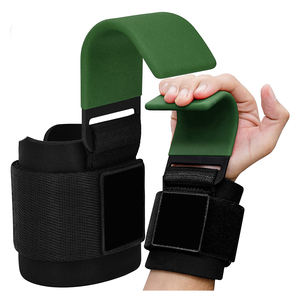 Adjustable Neoprene <b>Wrist</b> <b>Support</b> <b>for</b> <b>Gym</b> Fitness Strong Steel Hook Straps <b>for</b> Weight Lifting & Strength Training Fitness Hooks - Product Image 6