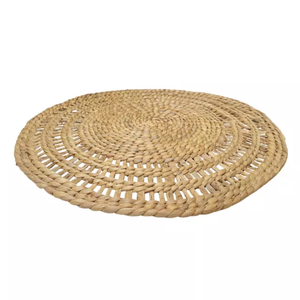 Tissé à la main naturel rond Boho jacinthe d'eau assiettes murales décor tenture murale panier décoration de la maison du Vietnam - Product Image 2