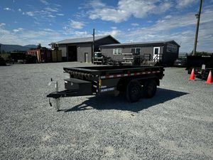 Remolque Volquete Hidráulico de Servicio Pesado 5x10, Remolque Volquete con Puertas Laterales y Lona, 7000 lb de Peso Bruto Vehicular - Product Image 3