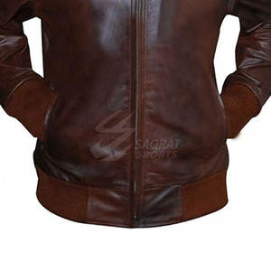 Chaqueta Bomber de Cuero Vacuno para Hombre, Transpirable e Impermeable, de Marca Privada, para Uso en Exteriores, Cómoda para el Invierno, con Logotipo Frontal, al Mejor Precio - Product Image 5