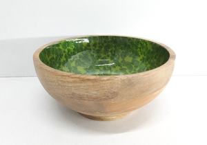 Meilleur design de bol d'ustensiles de cuisine en bois et travail Meena bol de service de vaisselle en bois massif de forme ronde de bonne qualité - Product Image 3