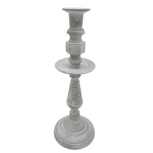 Bougeoir en aluminium pour la décoration de la maison lot de 3 bougeoirs gris avec cuivre antique pour décoration de salon faite à la main - Product Image 4