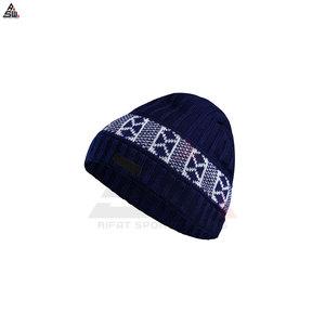 Bonnet d'hiver unisexe en tricot brodé à la main - Polyester/coton, couleurs et tailles personnalisables, style décontracté - Product Image 2