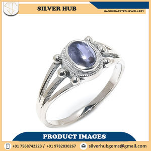 Iolite Quartz Gemstone Bague en argent sterling massif 925 faite à la main à vendre au meilleur prix une brillance et une élégance brillantes - Product Image 4