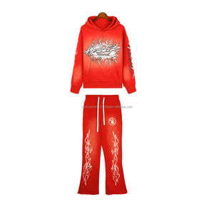 Diseño de impresión personalizada Sport Jogging Chándal para hombre Top Men Sweat Pants Bottoms Jacket Hoodie Suit - Product Image 1