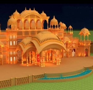 ภาพพื้นหลังงานแต่ง Mandap/ อินเดียแบบดั้งเดิมที่ทันสมัยมาก Mandap/ ตกแต่งงานแต่งงานแกรนด์ใต้อินเดีย Mandap ตกแต่ง - Product Image 6