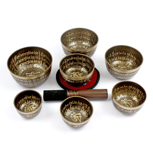 NBTE-มนต์แกะสลักเต็มรูปแบบ Kasha ชามร้องเพลงพิเศษ7,จักระขนาดเล็กชุดชามร้องเพลง - Product Image 2