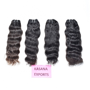 ผมแท้ Remy แบบไม่ผ่านกระบวนการ 100% ผมอินเดียแบบทอ ลอนลึก สีดำธรรมชาติ เกล็ดผมเรียงตัวสวย  แบบเต็มศีรษะ ติดตั้งง่าย - Product Image 4