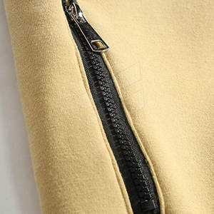 Meilleur prix hommes sweats à capuche zippés 100% coton teint uni motif solide bonne qualité pour la saison d'hiver - Product Image 4