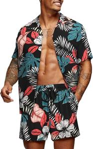 เซ็ตสำหรับผู้ชายชุดเล่นกีฬาเนื้อบางแห้งเร็วชุดเล่นกีฬาเสื้อแขนสั้นและกางเกงขาสั้นสำหรับผู้ชายสำหรับฤดูร้อน - Product Image 4