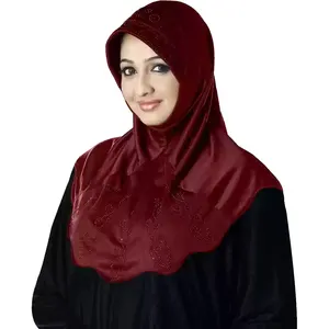 3 layer hijab plain hijab scarf for women Human Cotton Hijab Scarf Polyester Chiffon Plain Satin Silk Shawls Chiffon