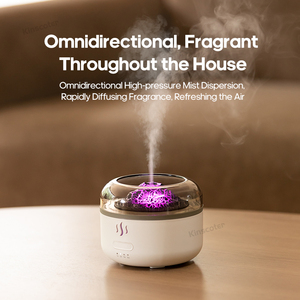 Volcanic Aroma Diffusor 160ml Kleines ätherisches Öl sprüh gerät Desktop-Luftbe feuchter mit buntem Nachtlampen-<span class=keywords><strong>Timer</strong></span> für das Wohnzimmer - Product Image 3