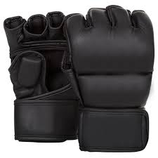 Guantes de boxeo profesionales de medio dedo Protector de pulgar tailandés Guantes MMA de cuero real - Product Image 2