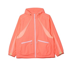<b>Comfortable</b> Crinkle Nylon Windbreaker Jacket Best Price Plain Dyed Custom Logo Front Zipper Men's Windbreaker Jacket - Product Image 1